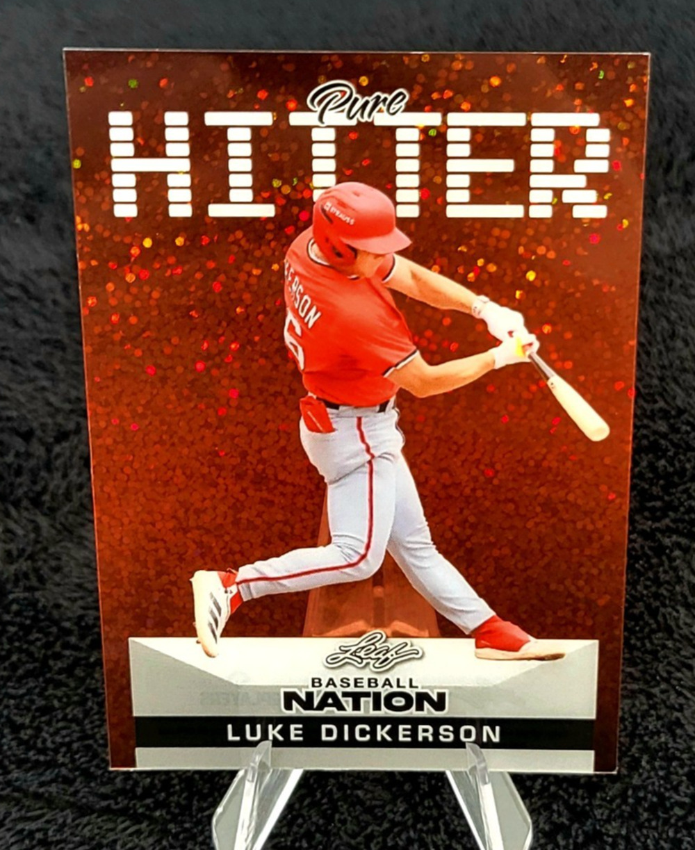 2025 Luke Dickerson 3/3 Pure Hitter Acetate Top Prospect Washington Nationals